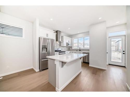 134 Wolf Creek Park Se, Calgary, AB - Indoor Photo Showing Kitchen With Stainless Steel Kitchen With Upgraded Kitchen