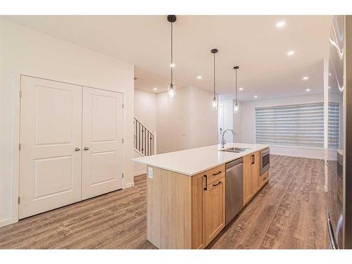 272 Corner Glen Crescent Ne, Calgary, AB - Indoor Photo Showing Kitchen With Double Sink With Upgraded Kitchen