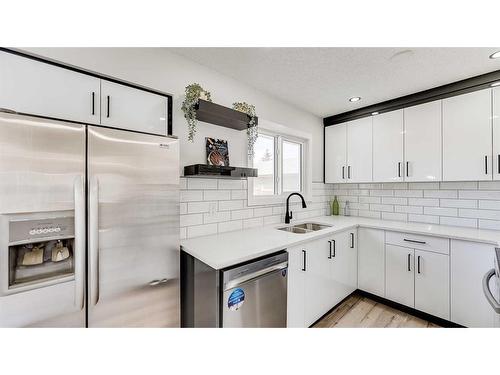 7 Doverglen Crescent Se, Calgary, AB - Indoor Photo Showing Kitchen With Double Sink