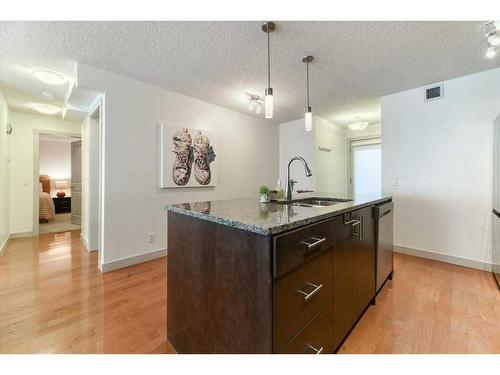 110-1905 27 Avenue Sw, Calgary, AB - Indoor Photo Showing Kitchen With Double Sink