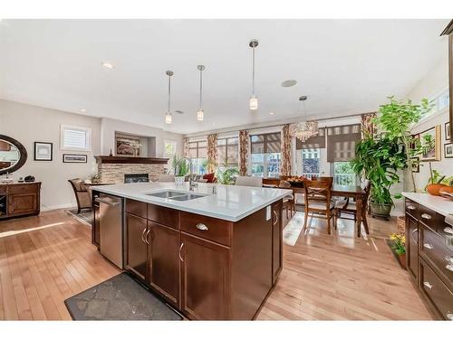 182 Cranarch Place Se, Calgary, AB - Indoor Photo Showing Kitchen With Double Sink