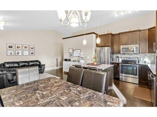 95 Valarosa Drive, Didsbury, AB - Indoor Photo Showing Kitchen With Double Sink With Upgraded Kitchen