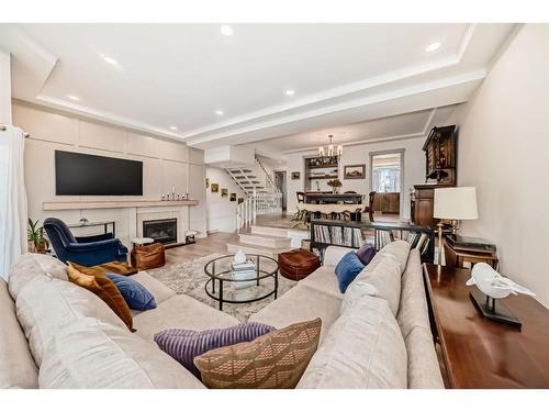 254-4037 42 Street Nw, Calgary, AB - Indoor Photo Showing Living Room With Fireplace