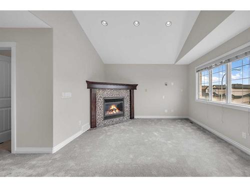 129 Saddlelake Green Ne, Calgary, AB - Indoor With Fireplace