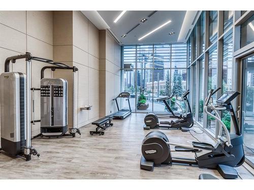 1008-738 1 Avenue Sw, Calgary, AB - Indoor Photo Showing Gym Room