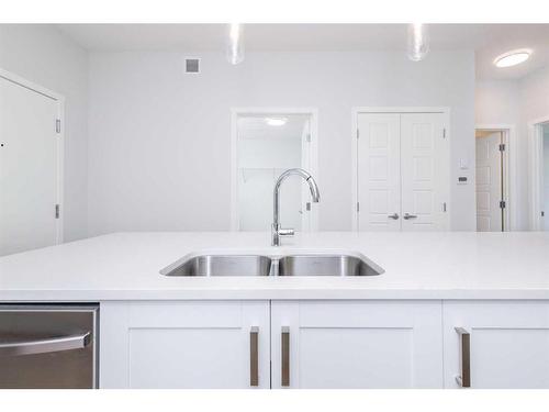 3410-220 Seton Grove Se, Calgary, AB - Indoor Photo Showing Kitchen With Double Sink