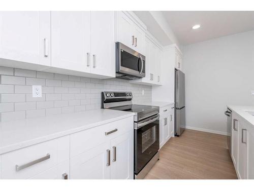 3410-220 Seton Grove Se, Calgary, AB - Indoor Photo Showing Kitchen With Stainless Steel Kitchen With Upgraded Kitchen