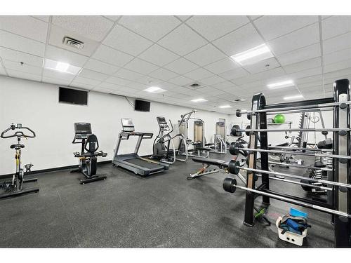 608-1100 8 Avenue Sw, Calgary, AB - Indoor Photo Showing Gym Room