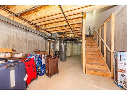 105-116 Saddlestone Heath Ne, Calgary, AB - Indoor Photo Showing Basement