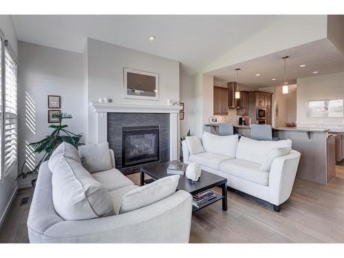 111 Legacy Glen Park Se, Calgary, AB - Indoor Photo Showing Living Room With Fireplace