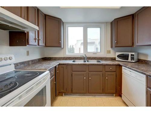 406-3727 42 Street Nw, Calgary, AB - Indoor Photo Showing Kitchen With Double Sink