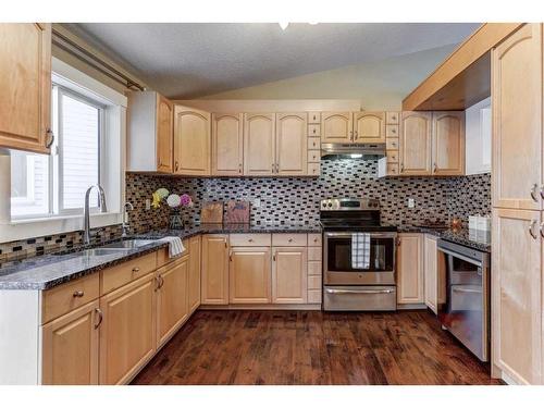 61 Coventry Close Ne, Calgary, AB - Indoor Photo Showing Kitchen With Double Sink