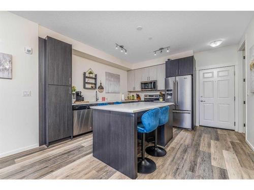 1201-298 Sage Meadows Park Nw, Calgary, AB - Indoor Photo Showing Kitchen