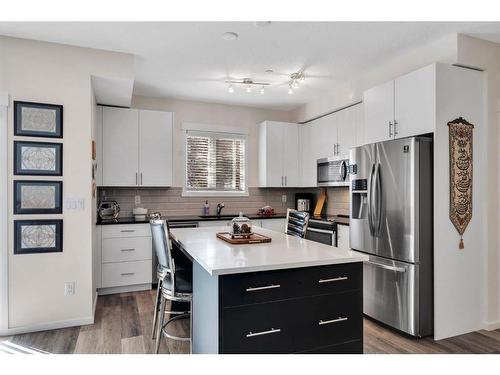 3116-298 Sage Meadows Park Nw, Calgary, AB - Indoor Photo Showing Kitchen With Stainless Steel Kitchen