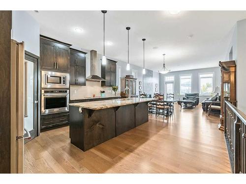 156 Ranch Road, Okotoks, AB - Indoor Photo Showing Kitchen With Upgraded Kitchen