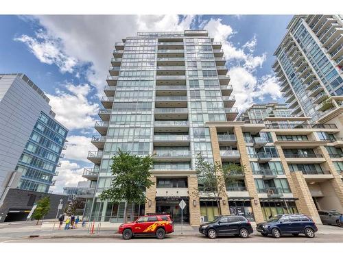 1102-128 2 Street Sw, Calgary, AB - Outdoor With Balcony With Facade