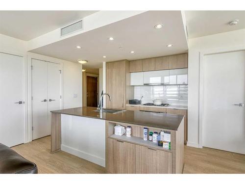 1102-128 2 Street Sw, Calgary, AB - Indoor Photo Showing Kitchen