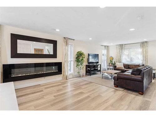 108 Bedford Circle Ne, Calgary, AB - Indoor Photo Showing Living Room With Fireplace