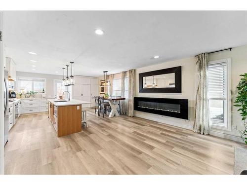 108 Bedford Circle Ne, Calgary, AB - Indoor With Fireplace