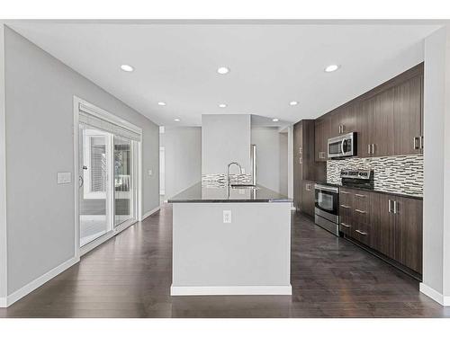 42 Redstone Manor Ne, Calgary, AB - Indoor Photo Showing Kitchen With Upgraded Kitchen