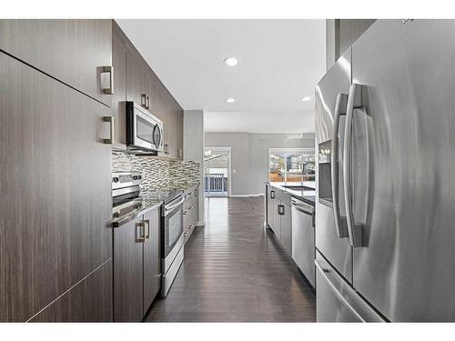 42 Redstone Manor Ne, Calgary, AB - Indoor Photo Showing Kitchen With Stainless Steel Kitchen With Upgraded Kitchen