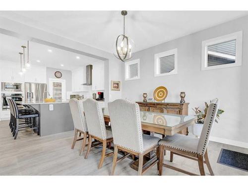 2137 Ravensdun Crescent Se, Airdrie, AB - Indoor Photo Showing Dining Room