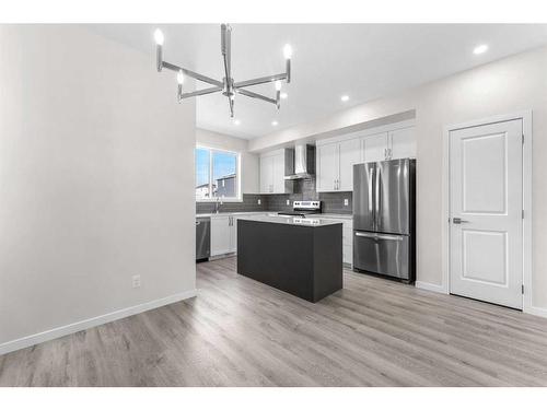 1849 Cornerstone Boulevard Ne, Calgary, AB - Indoor Photo Showing Kitchen With Stainless Steel Kitchen