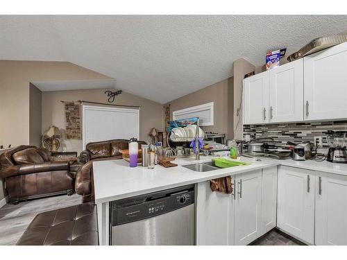 14 Saddlemont Manor Ne, Calgary, AB - Indoor Photo Showing Kitchen With Double Sink