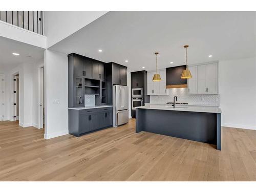 137 Creekstone Hill Sw, Calgary, AB - Indoor Photo Showing Kitchen With Upgraded Kitchen