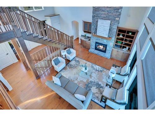 869 East Chestermere Drive, Chestermere, AB - Indoor With Fireplace