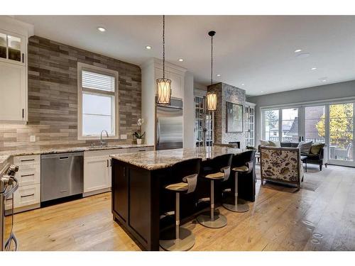 3120 5A Street Nw, Calgary, AB - Indoor Photo Showing Kitchen With Stainless Steel Kitchen With Upgraded Kitchen