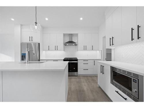 57 Walgrove Place Se, Calgary, AB - Indoor Photo Showing Kitchen With Stainless Steel Kitchen With Upgraded Kitchen