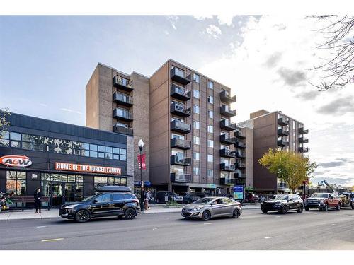 220-519 17 Avenue Sw, Calgary, AB - Outdoor With Balcony With Facade