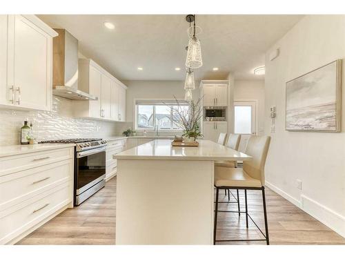 47 Magnolia Way Se, Calgary, AB - Indoor Photo Showing Kitchen With Upgraded Kitchen