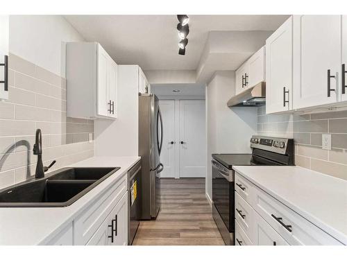 514-9800 Horton Road Sw, Calgary, AB - Indoor Photo Showing Kitchen With Double Sink