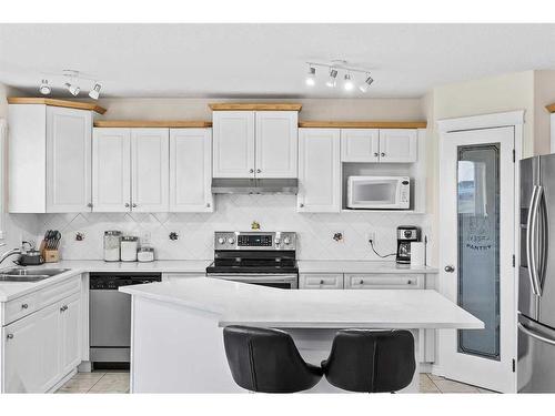 311 Taracove Estate Drive Ne, Calgary, AB - Indoor Photo Showing Kitchen With Double Sink