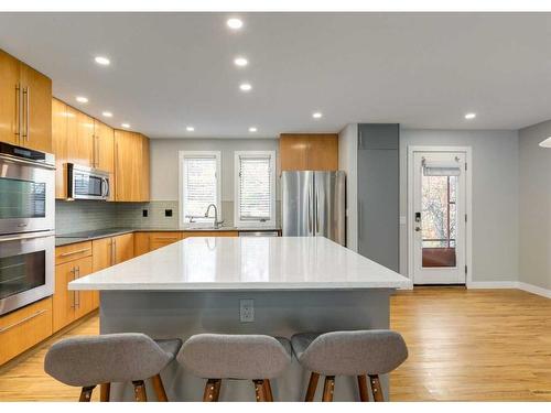 308 Silvergrove Bay Nw, Calgary, AB - Indoor Photo Showing Kitchen With Stainless Steel Kitchen With Upgraded Kitchen