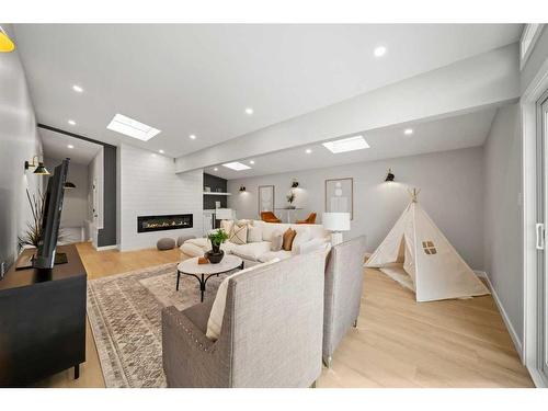 343 Weddenburn Road Se, Calgary, AB - Indoor With Fireplace