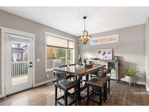 421 River Heights Drive, Cochrane, AB - Indoor Photo Showing Dining Room