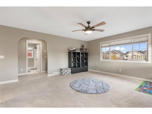 421 River Heights Drive, Cochrane, AB - Indoor Photo Showing Living Room