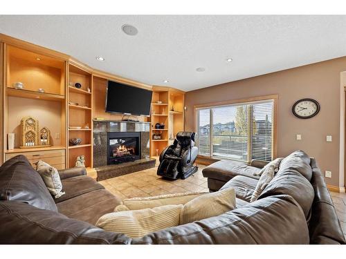 71 Kincora View Nw, Calgary, AB - Indoor Photo Showing Living Room With Fireplace