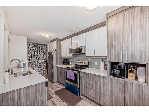 304-4328 4 Street Nw, Calgary, AB - Indoor Photo Showing Kitchen With Double Sink