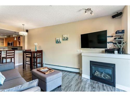 320-315 24 Avenue Sw, Calgary, AB - Indoor Photo Showing Living Room With Fireplace