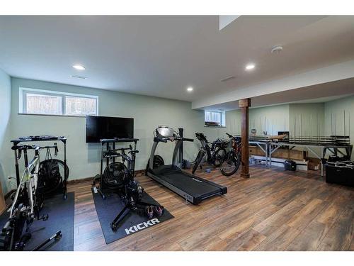 35 Tuscany Reserve Court Nw, Calgary, AB - Indoor Photo Showing Gym Room