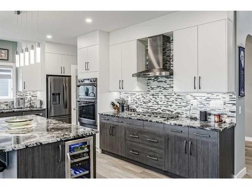 32 Legacy Cove Se, Calgary, AB - Indoor Photo Showing Kitchen With Upgraded Kitchen