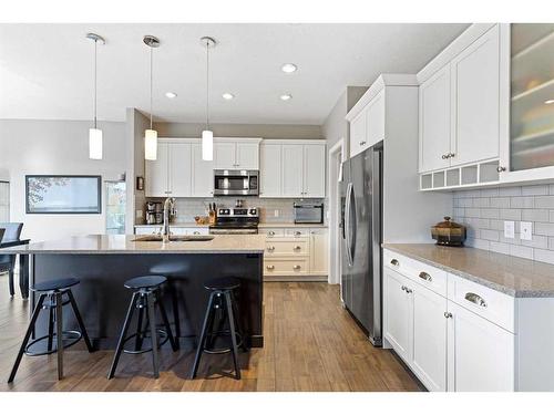 1464 Copperfield Boulevard Se, Calgary, AB - Indoor Photo Showing Kitchen With Stainless Steel Kitchen With Upgraded Kitchen