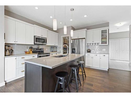 1464 Copperfield Boulevard Se, Calgary, AB - Indoor Photo Showing Kitchen With Stainless Steel Kitchen With Upgraded Kitchen