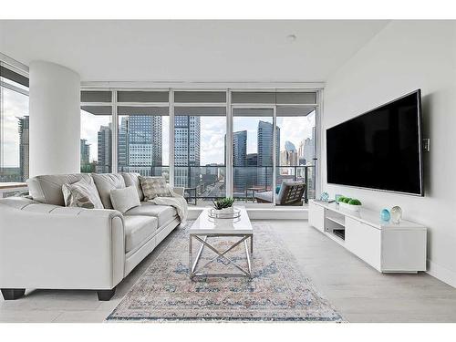 1009-1188 3 Street Se, Calgary, AB - Indoor Photo Showing Living Room