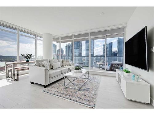 1009-1188 3 Street Se, Calgary, AB - Indoor Photo Showing Living Room