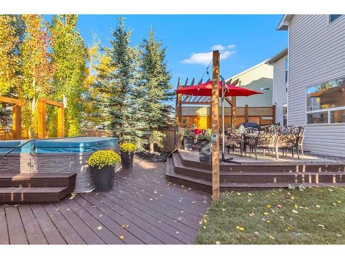 72 Bridleridge Court Sw, Calgary, AB - Outdoor With Above Ground Pool With Deck Patio Veranda